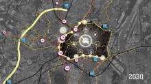 Carte mobilités agglomération Strasbourg 2030. EIFFAGE - Phosphore III