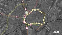 Carte mobilités agglomération Strasbourg 2050. EIFFAGE - Phosphore III