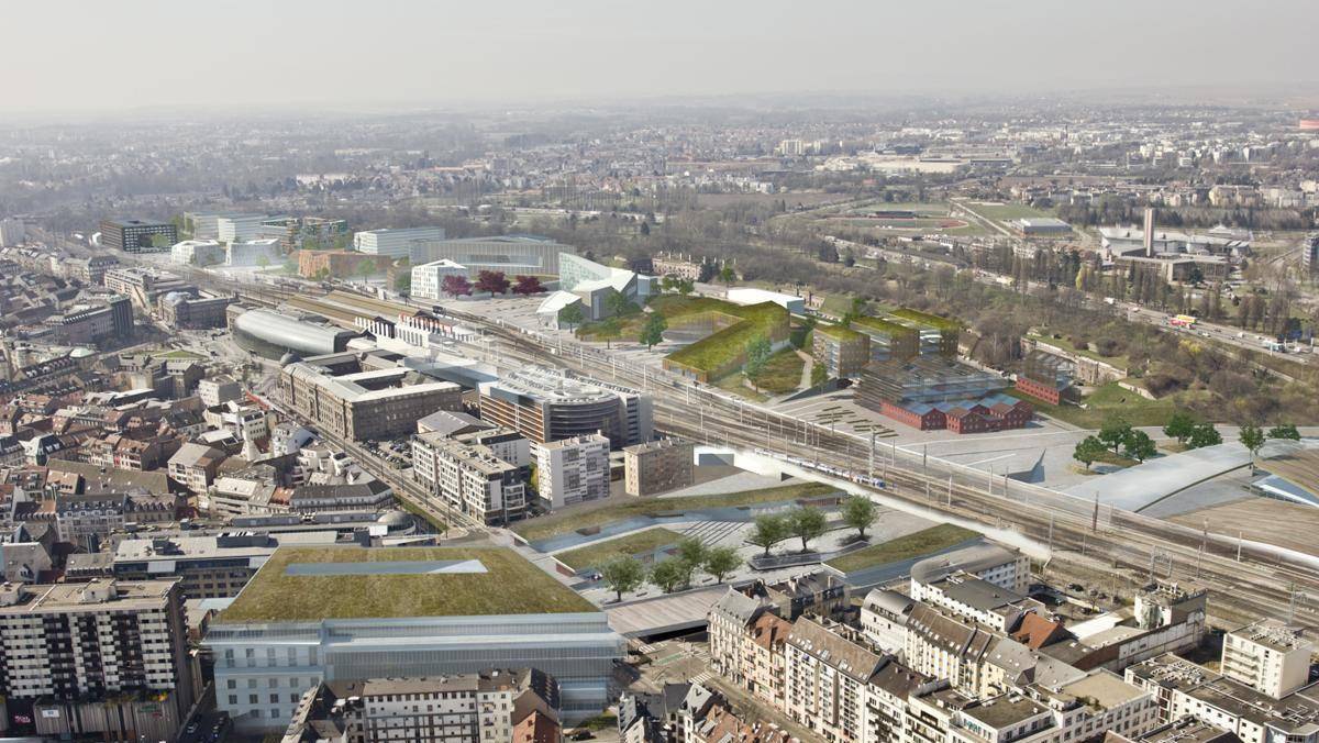 New Gare Basse neighbourhood in 2030 (Strasbourg)